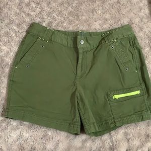 Title Nine - green shorts (size 6)